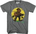 Graphite Heather Simple Sexual Tyrannosaurus T-Shirt Hoodie, Sweatshirt | CiraTrend.com (Image 1)
