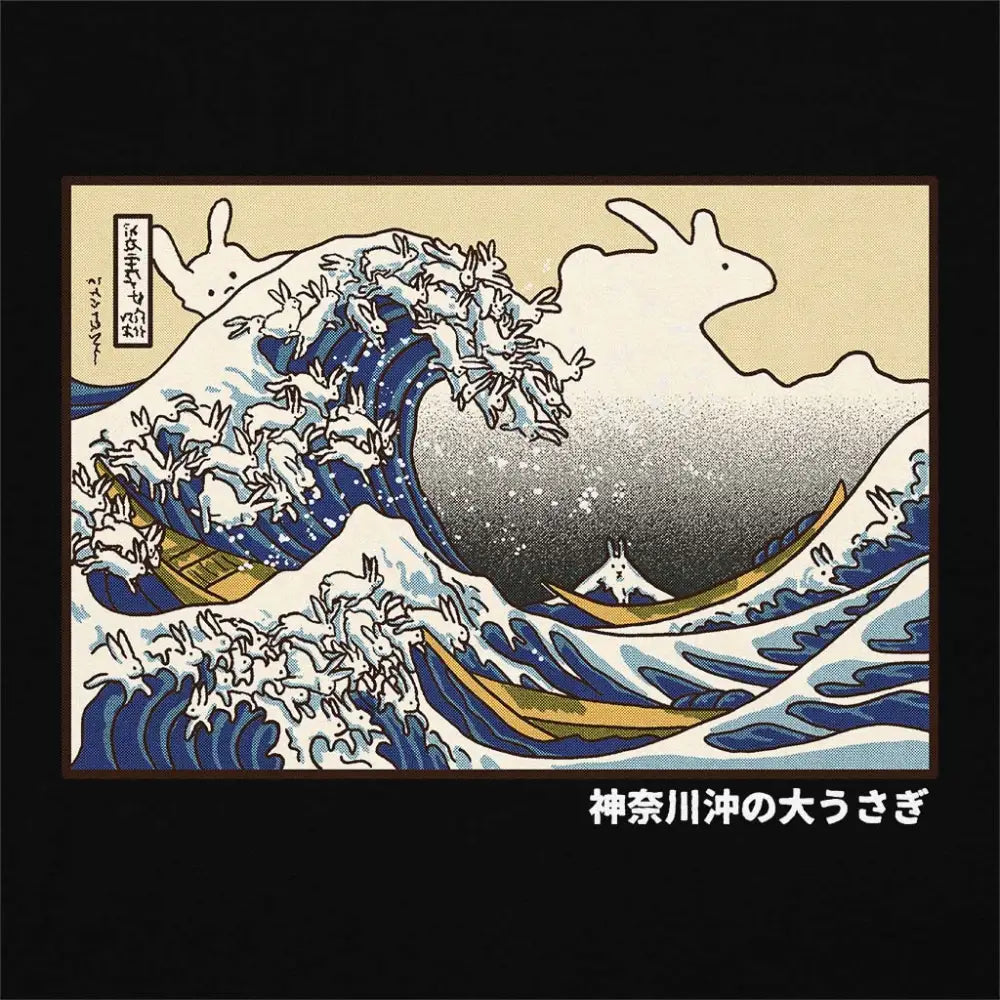 Great Rabbit Off Kanagawa T-Shirt Hoodie, Sweatshirt | CiraTrend.com (Image 4)