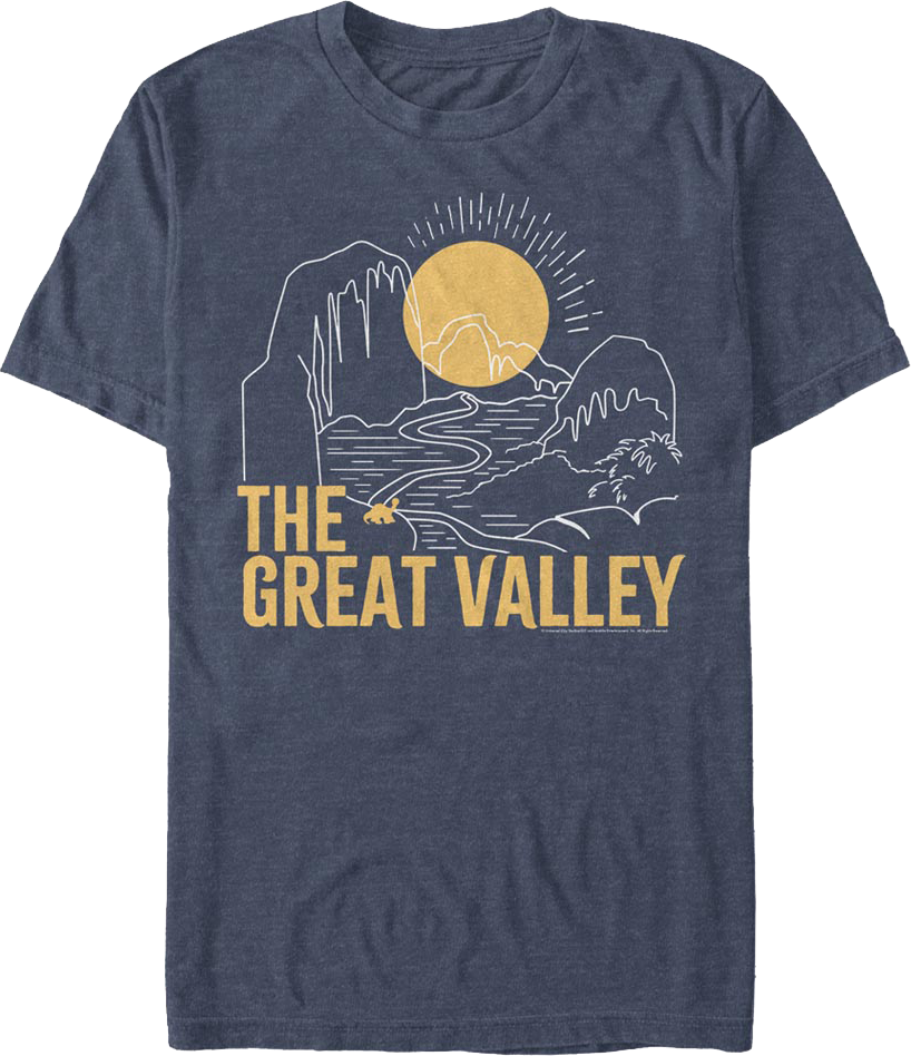 Great Valley Sketch Land Before Time T-Shirt Hoodie, Sweatshirt | CiraTrend.com (Image 1)