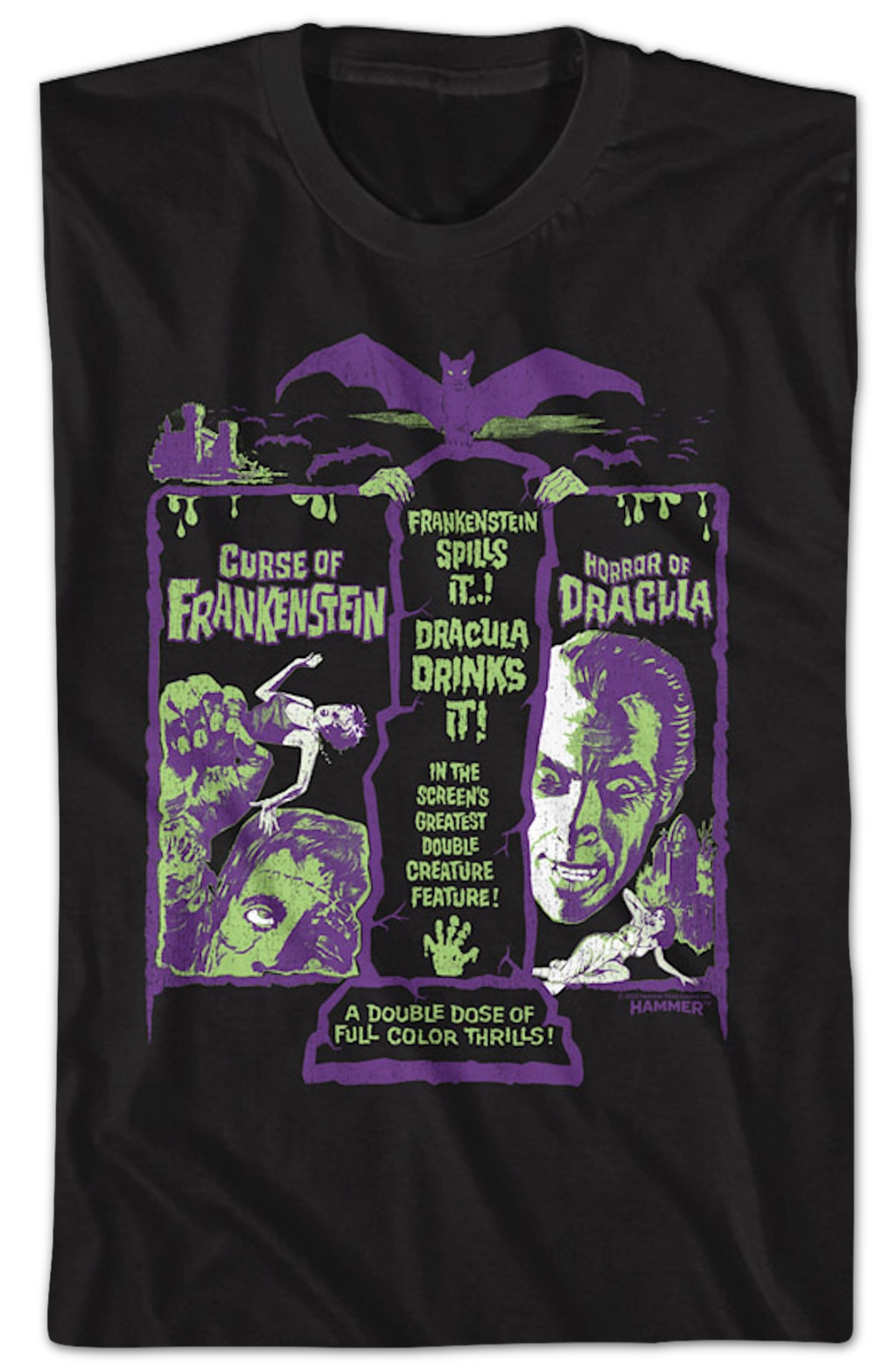 Greatest Double Creature Feature Hammer Films T-Shirts, Hoodie, Sweatshirt