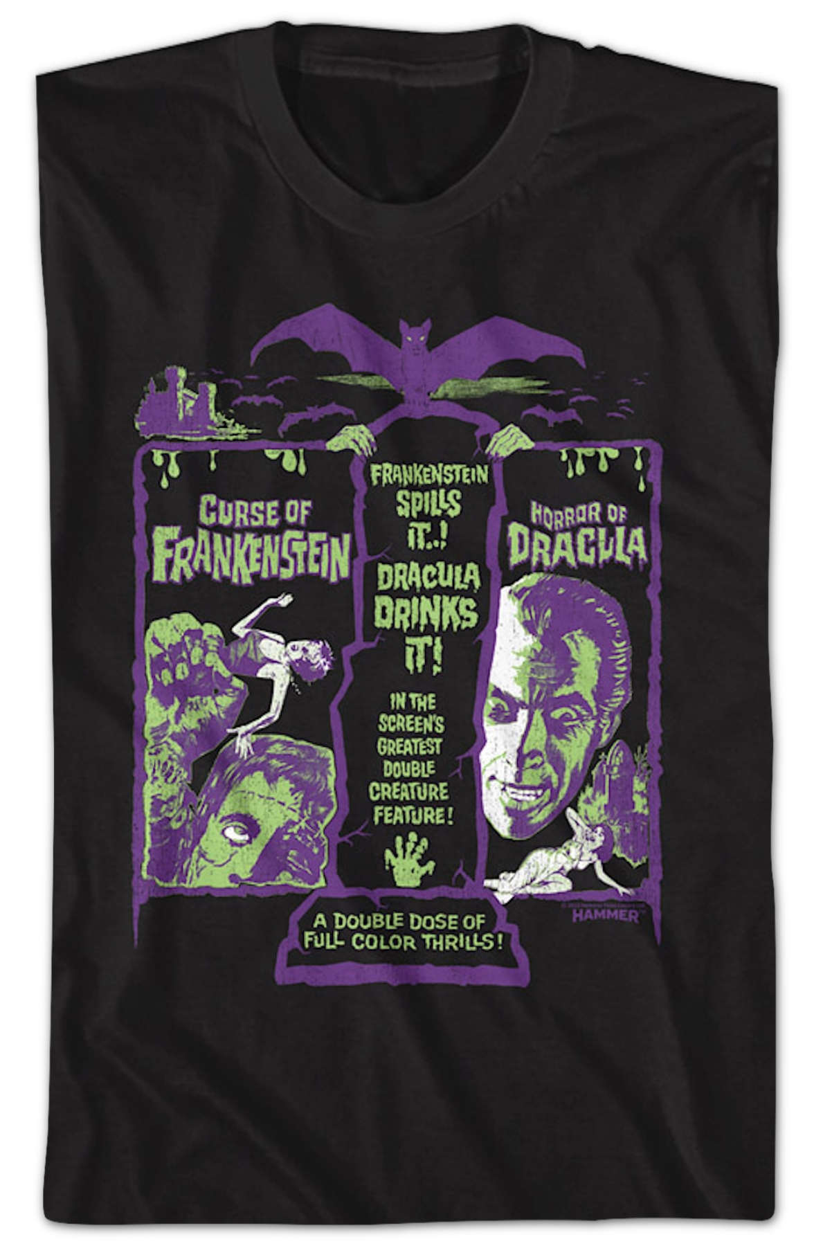 Greatest Double Creature Feature Hammer Films T-Shirts, Hoodie, Sweatshirt