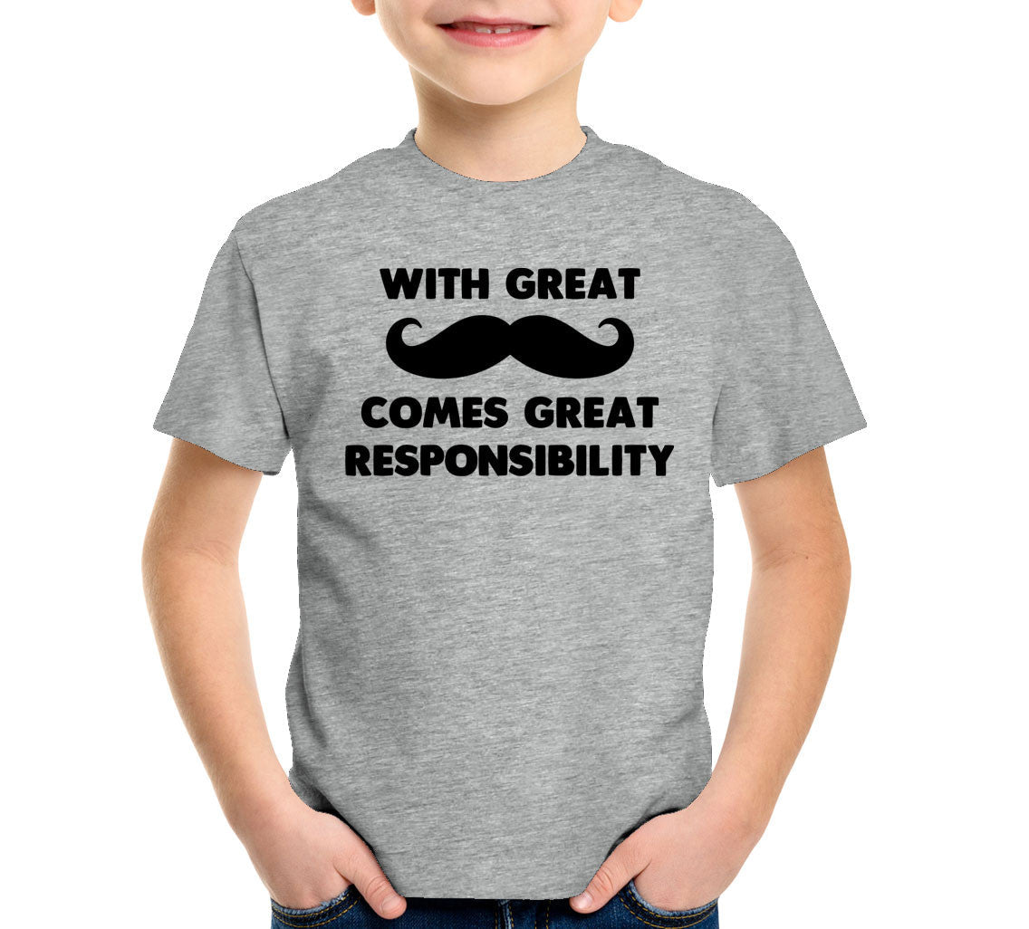 With Great Mustache Comes Great Responsibility T-Shirt Hoodie, Sweatshirt | CiraTrend.com (Image 5)
