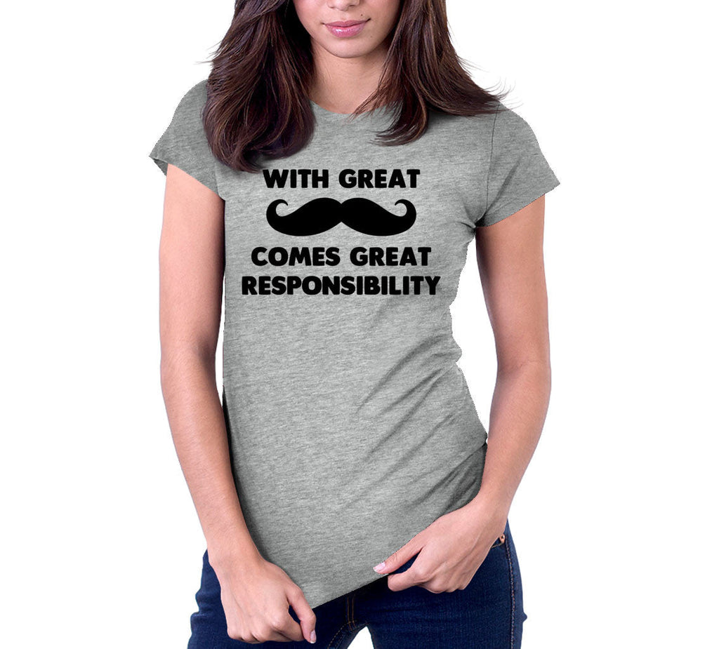 With Great Mustache Comes Great Responsibility T-Shirt Hoodie, Sweatshirt | CiraTrend.com (Image 4)