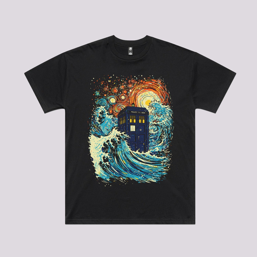 The Great Tardis Wave T-Shirt Hoodie, Sweatshirt | CiraTrend.com (Image 5)