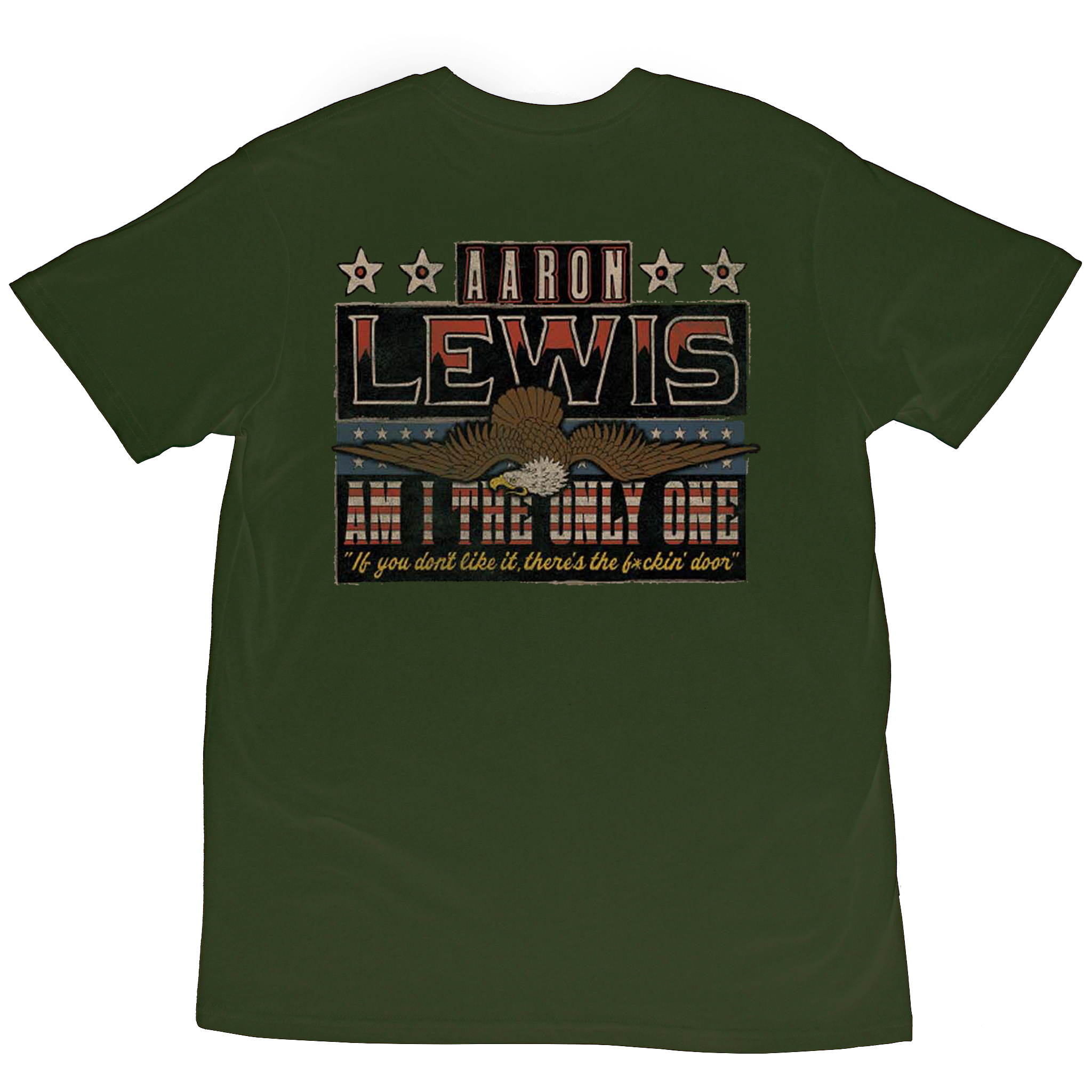 Aaron Lewis Only One Eagle Mens T Shirt Olive Hoodie, Sweatshirt | CiraTrend.com (Image 2)