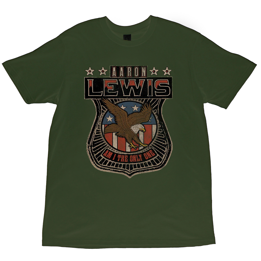 Aaron Lewis Only One Eagle Mens T Shirt Olive Hoodie, Sweatshirt | CiraTrend.com (Image 1)