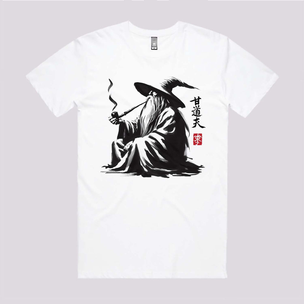 Grey Wizard Sumi-e T-Shirt Hoodie, Sweatshirt | CiraTrend.com (Image 2)