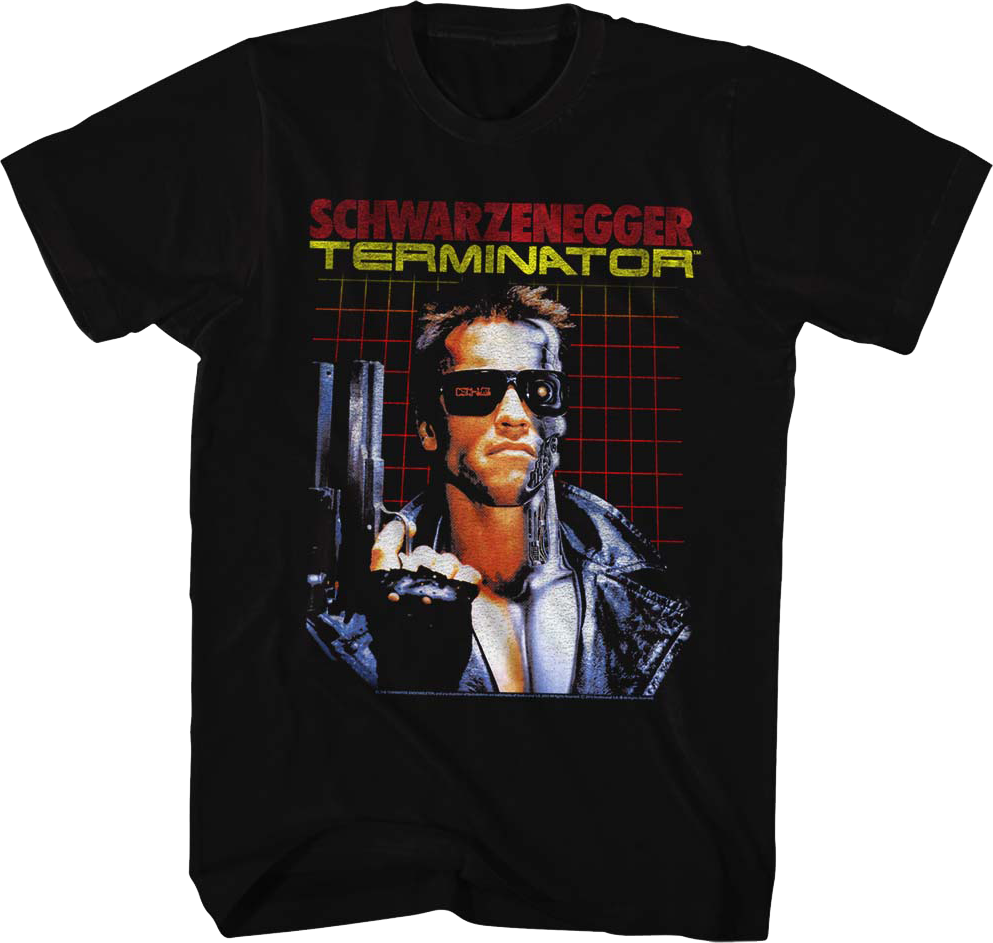 Grid Poster Terminator T-Shirt Hoodie, Sweatshirt | CiraTrend.com (Image 1)
