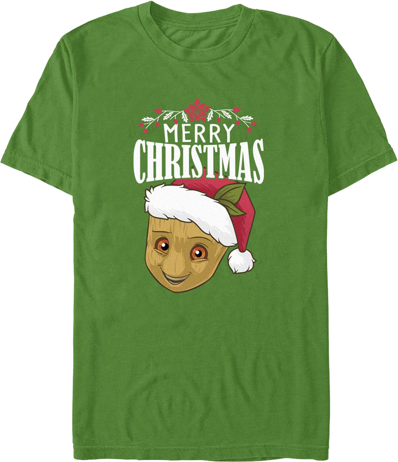 Groot Merry Christmas Guardians of the Galaxy T-Shirt Hoodie, Sweatshirt | CiraTrend.com (Image 1)