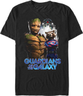 Groot Rocket Collage Guardians Of The Galaxy T-Shirt Hoodie, Sweatshirt | CiraTrend.com (Image 1)