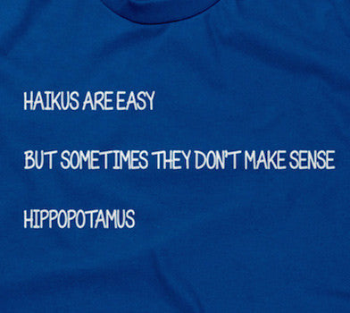 Haikus Are Easy T-Shirt Hoodie, Sweatshirt | CiraTrend.com (Image 2)