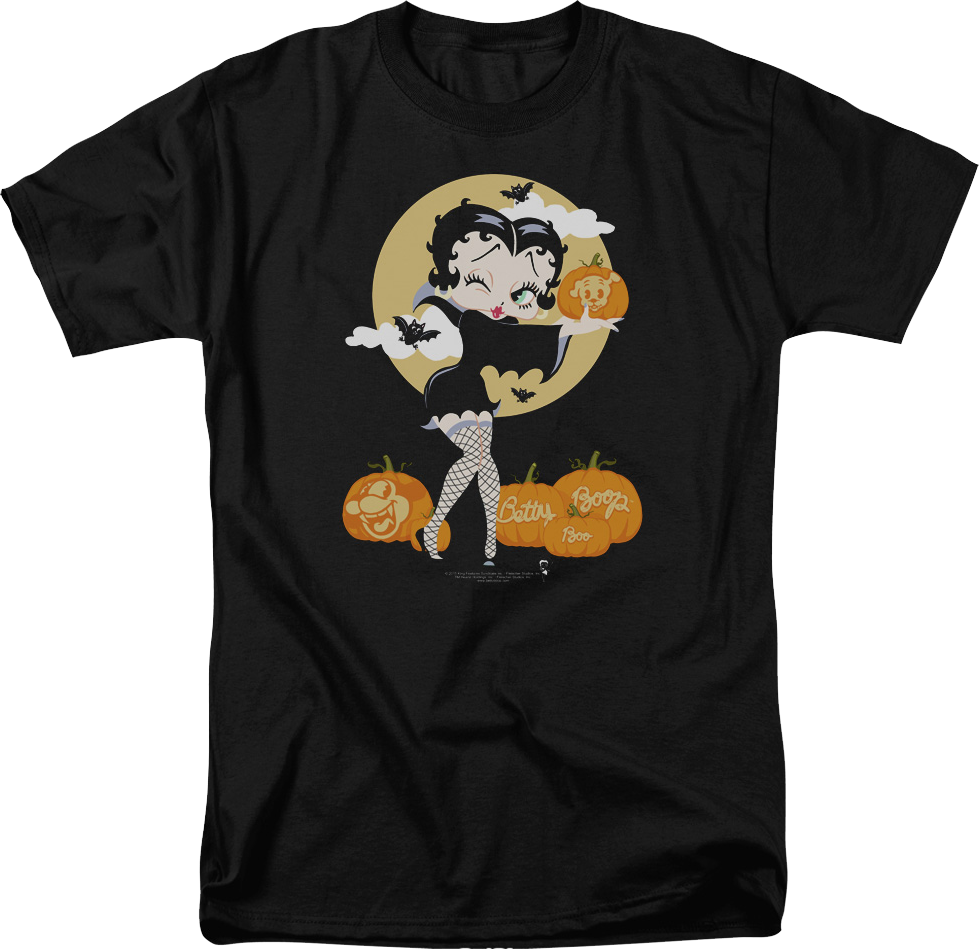 Halloween Pumpkin Patch Betty Boop T-Shirt Hoodie, Sweatshirt | CiraTrend.com (Image 1)