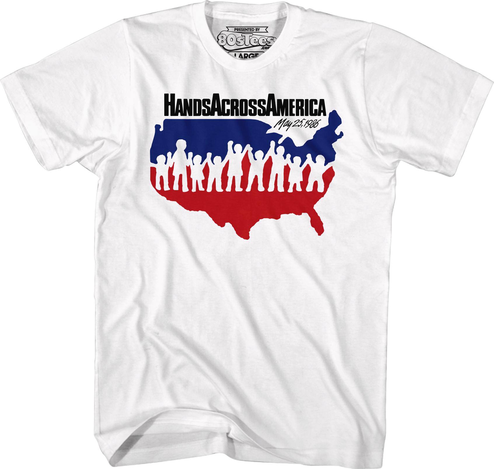 Hands Across America Shirt Hoodie, Sweatshirt | CiraTrend.com (Image 1)