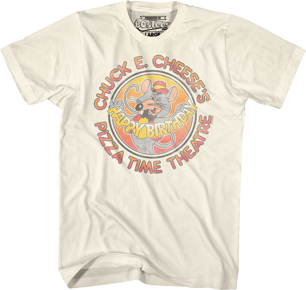 Happy Birthday Chuck E. Cheese T-Shirt Hoodie, Sweatshirt | CiraTrend.com (Image 1)