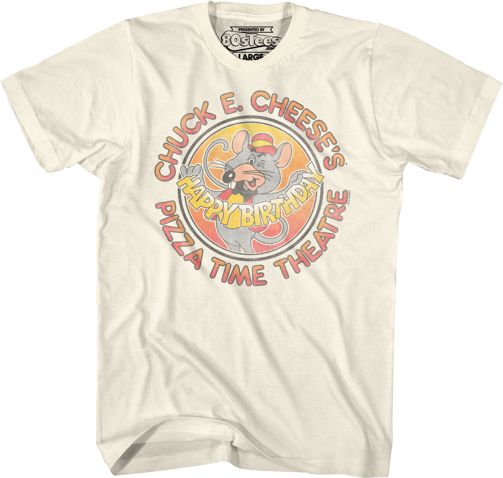 Happy Birthday Chuck E. Cheese T-Shirt Hoodie, Sweatshirt | CiraTrend.com (Image 1)