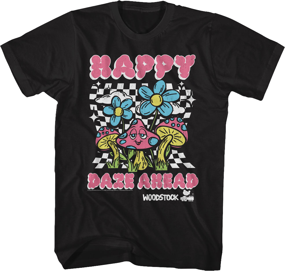 Happy Daze Ahead Woodstock T-Shirt Hoodie, Sweatshirt | CiraTrend.com (Image 1)