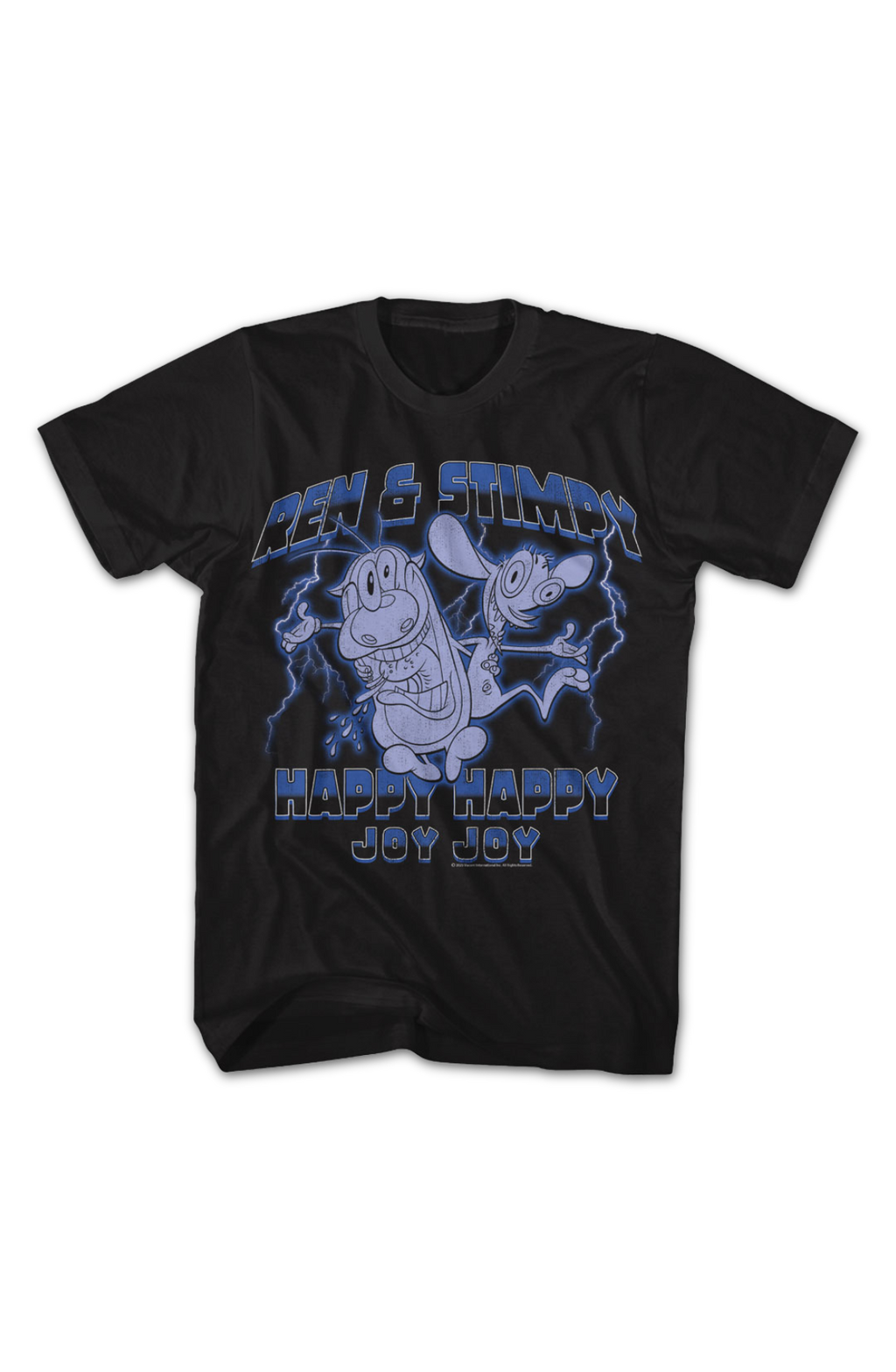 Happy Happy Joy Joy Lightning Ren And Stimpy T-Shirt Hoodie, Sweatshirt | CiraTrend.com (Image 2)