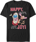 Happy Happy Joy Joy Ren and Stimpy T-Shirt Hoodie, Sweatshirt | CiraTrend.com (Image 1)
