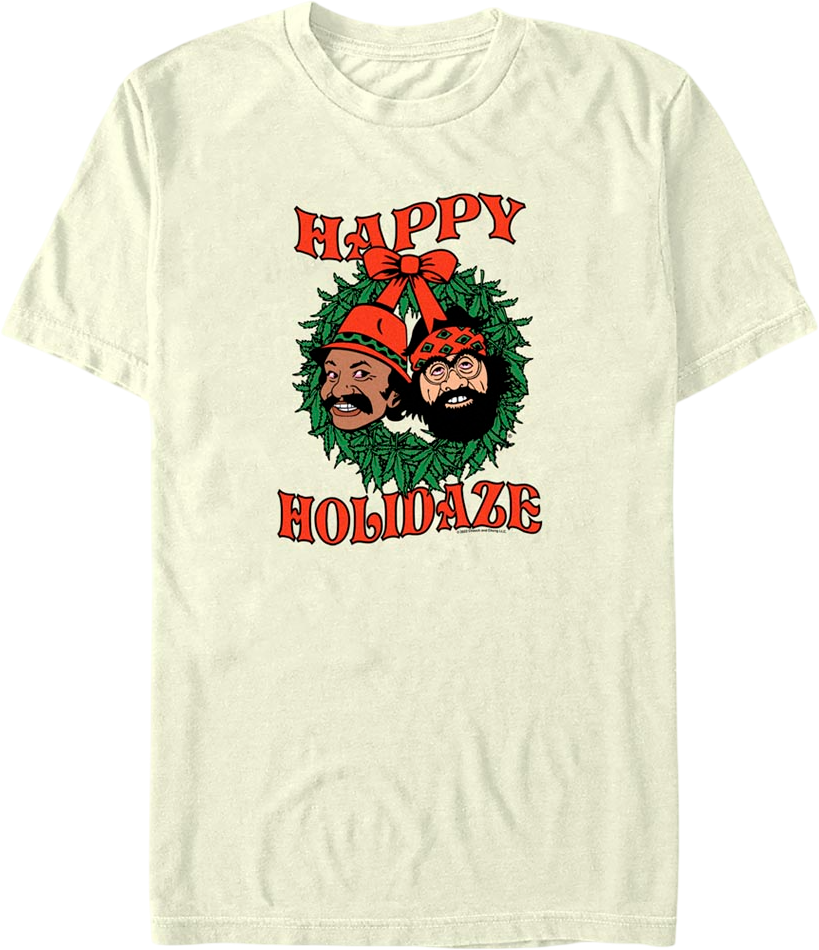 Happy Holidaze Cheech and Chong T-Shirt Hoodie, Sweatshirt | CiraTrend.com (Image 1)