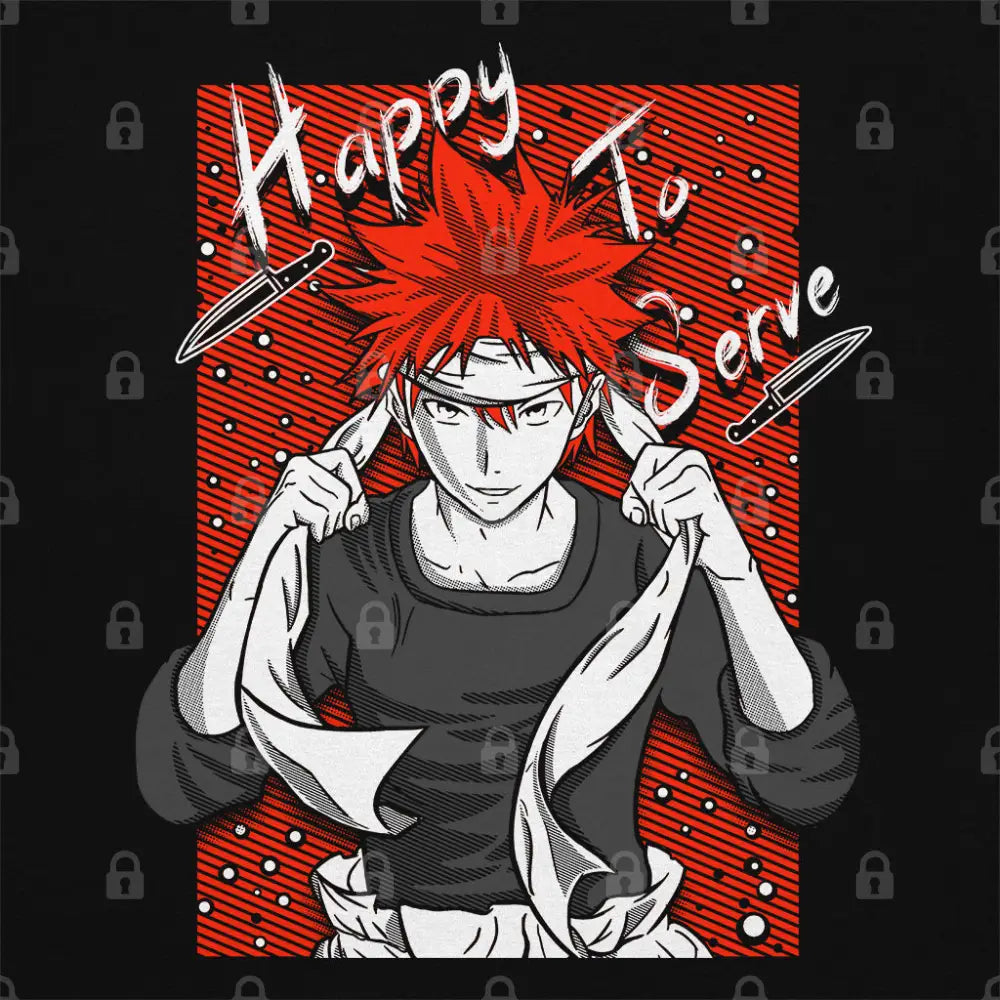 Happy To Serve T-Shirt Hoodie, Sweatshirt | CiraTrend.com (Image 1)
