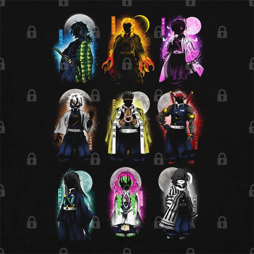 Hashira Pillars T-Shirt Hoodie, Sweatshirt | CiraTrend.com (Image 1)