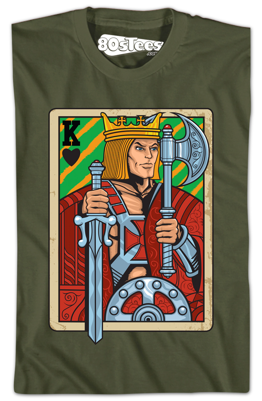 He-Man King Adam Playing Card T-Shirt Hoodie, Sweatshirt | CiraTrend.com (Image 2)