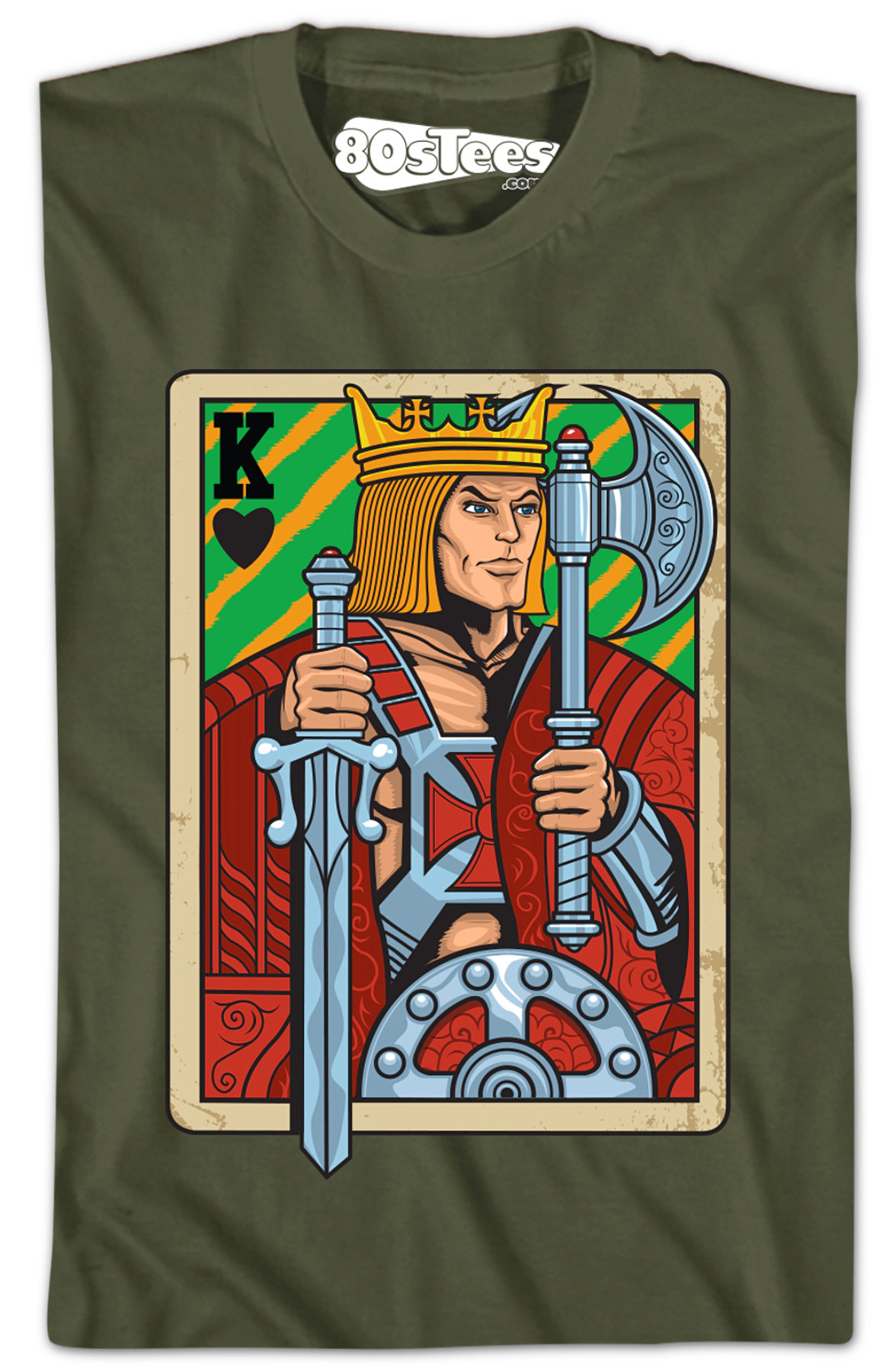 He-Man King Adam Playing Card T-Shirt Hoodie, Sweatshirt | CiraTrend.com (Image 2)