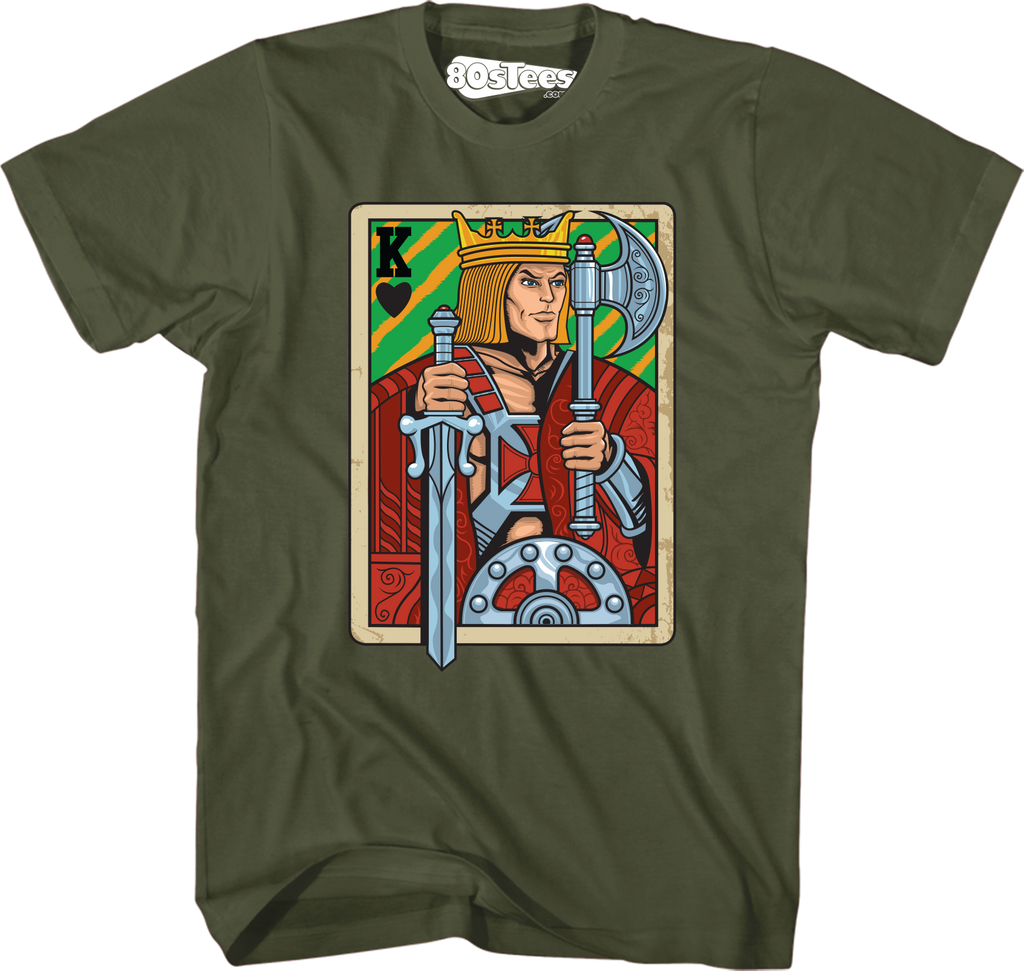 He-Man King Adam Playing Card T-Shirt Hoodie, Sweatshirt | CiraTrend.com (Image 1)