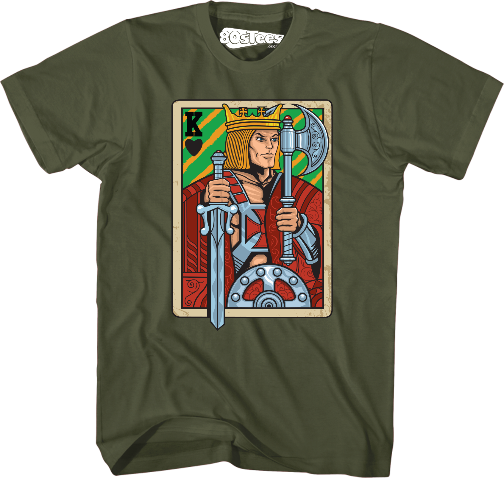 He-Man King Adam Playing Card T-Shirt Hoodie, Sweatshirt | CiraTrend.com (Image 1)