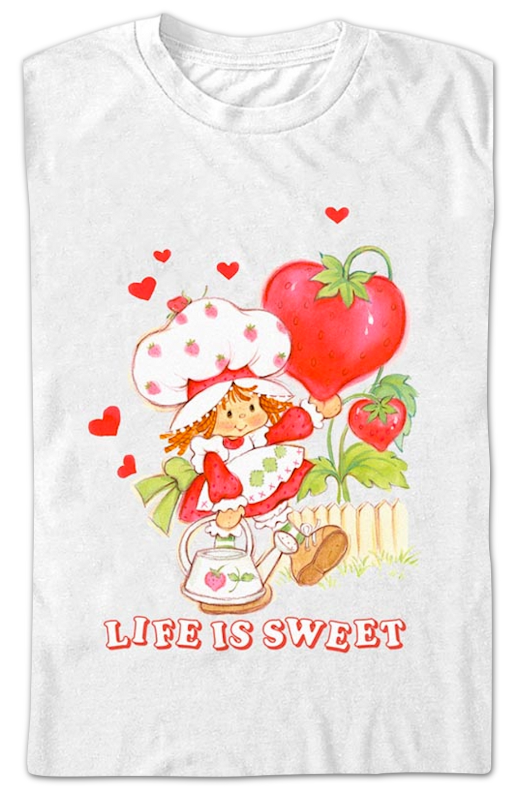 White Hearts Life Is Sweet Strawberry Shortcake T-Shirts, Hoodie, Sweatshirt