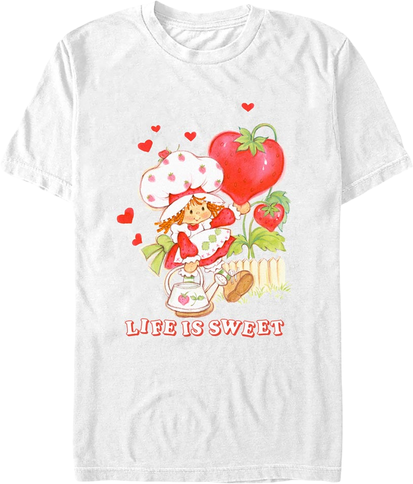 White Hearts Life Is Sweet Strawberry Shortcake T-Shirts, Hoodie, Sweatshirt