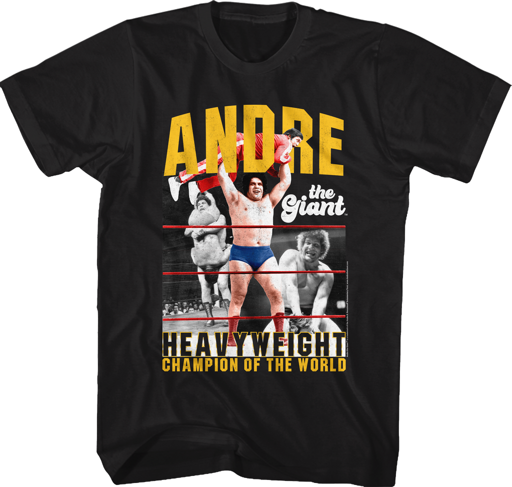 Heavyweight Champion Of The World Andre The Giant T-Shirt Hoodie, Sweatshirt | CiraTrend.com (Image 1)