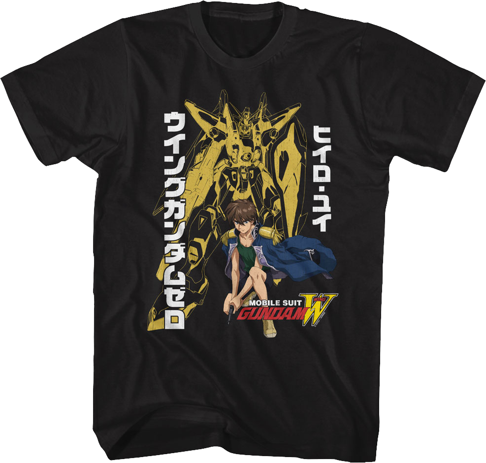 Heero Yuy Gundam T-Shirt Hoodie, Sweatshirt | CiraTrend.com (Image 1)