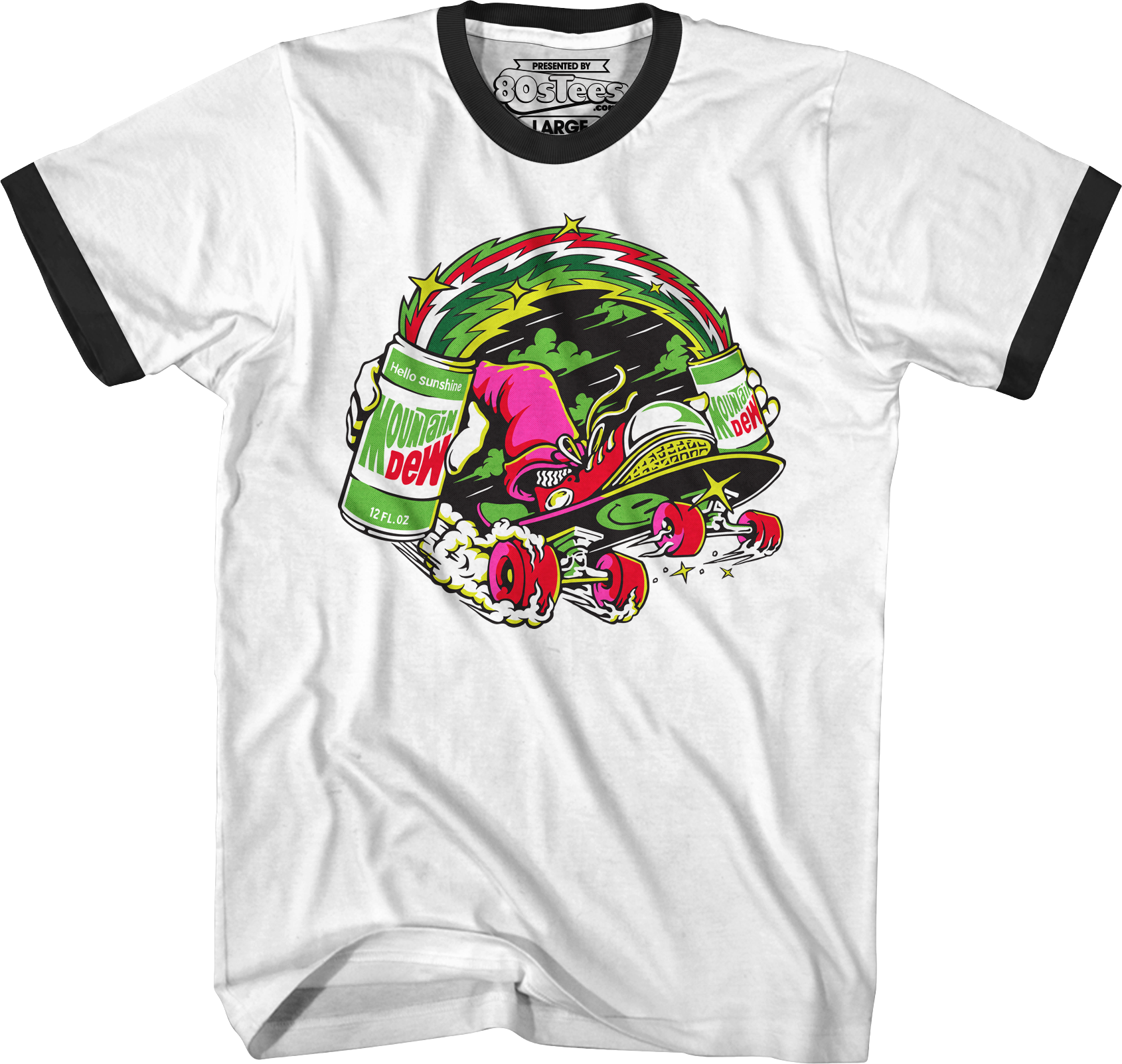 Hello Sunshine Skateboard Mountain Dew T-Shirt Hoodie, Sweatshirt | CiraTrend.com (Image 3)