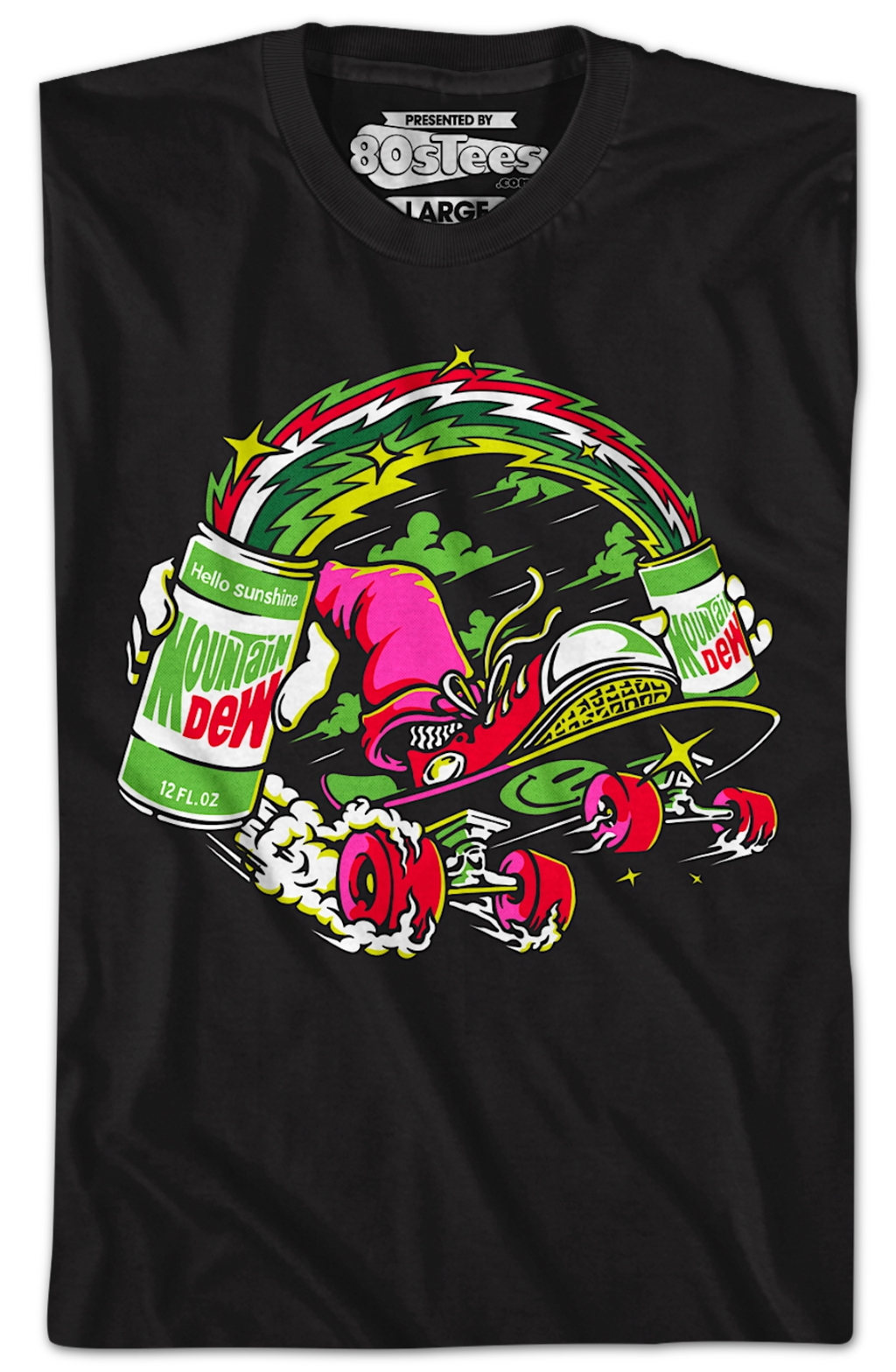Hello Sunshine Skateboard Mountain Dew T-Shirt Hoodie, Sweatshirt | CiraTrend.com (Image 2)