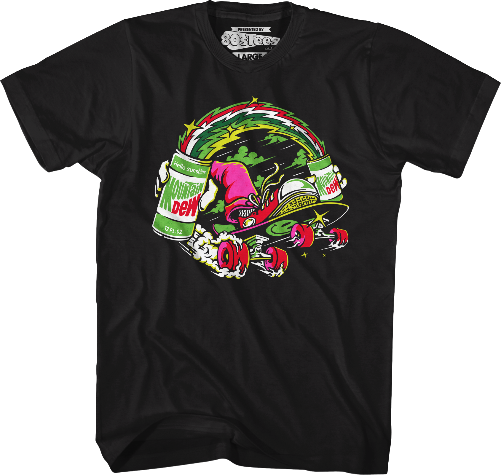 Hello Sunshine Skateboard Mountain Dew T-Shirt Hoodie, Sweatshirt | CiraTrend.com (Image 1)