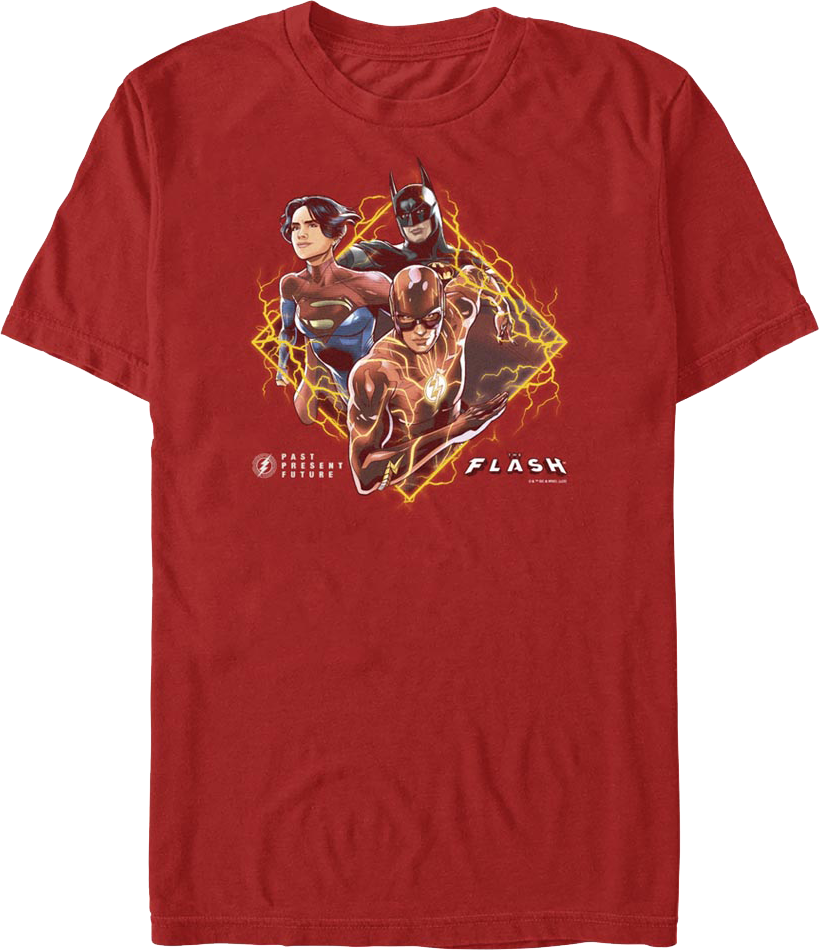 Past Present Future The Flash T-Shirt Hoodie, Sweatshirt | CiraTrend.com (Image 1)
