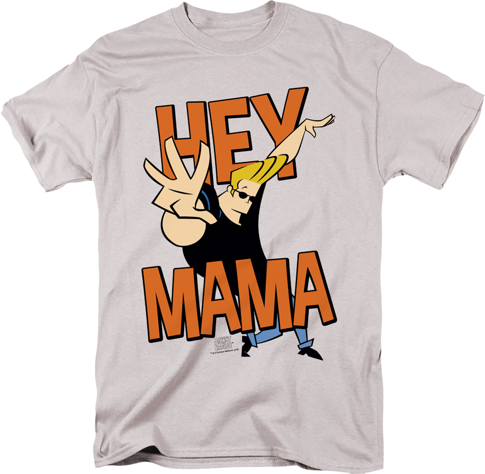 Hey Mama Johnny Bravo T-Shirt Hoodie, Sweatshirt | CiraTrend.com (Image 1)