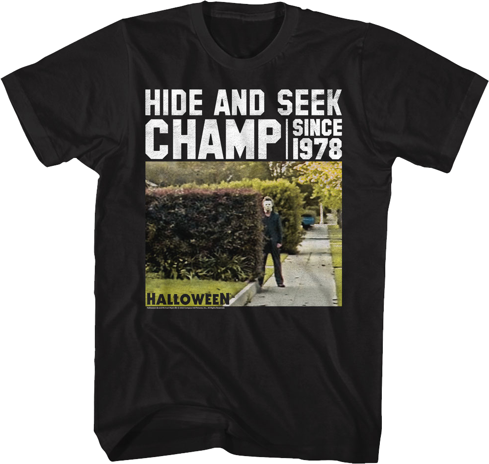Hide And Seek Champ Halloween T-Shirt Hoodie, Sweatshirt | CiraTrend.com (Image 1)