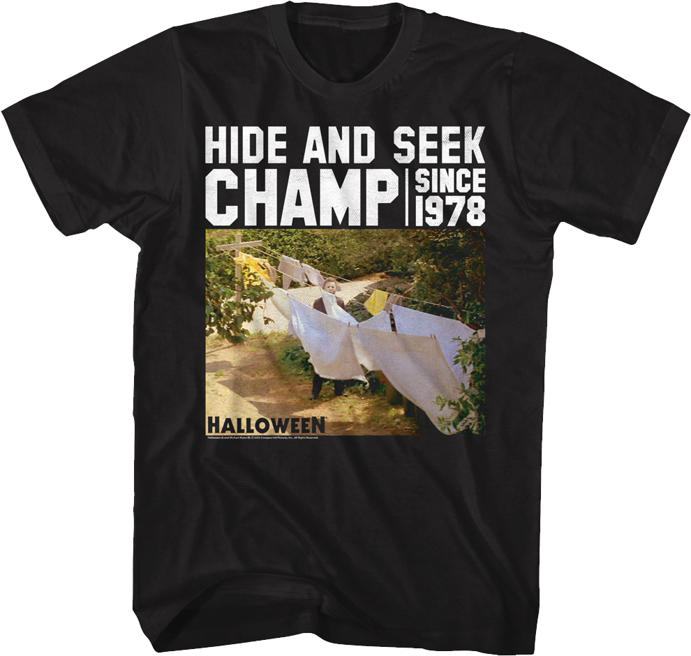 Hide And Seek Champ Since 1978 Halloween T-Shirt Hoodie, Sweatshirt | CiraTrend.com (Image 1)