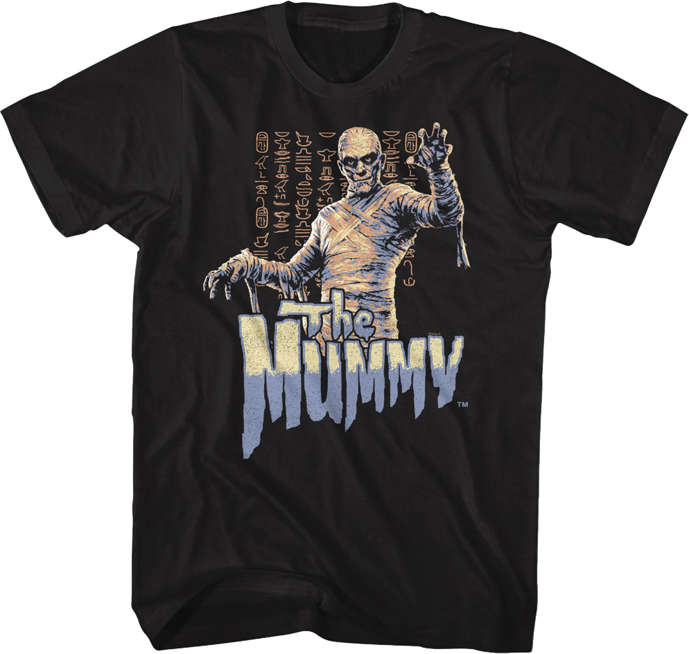 Hieroglyphs The Mummy T-Shirt Hoodie, Sweatshirt | CiraTrend.com (Image 1)