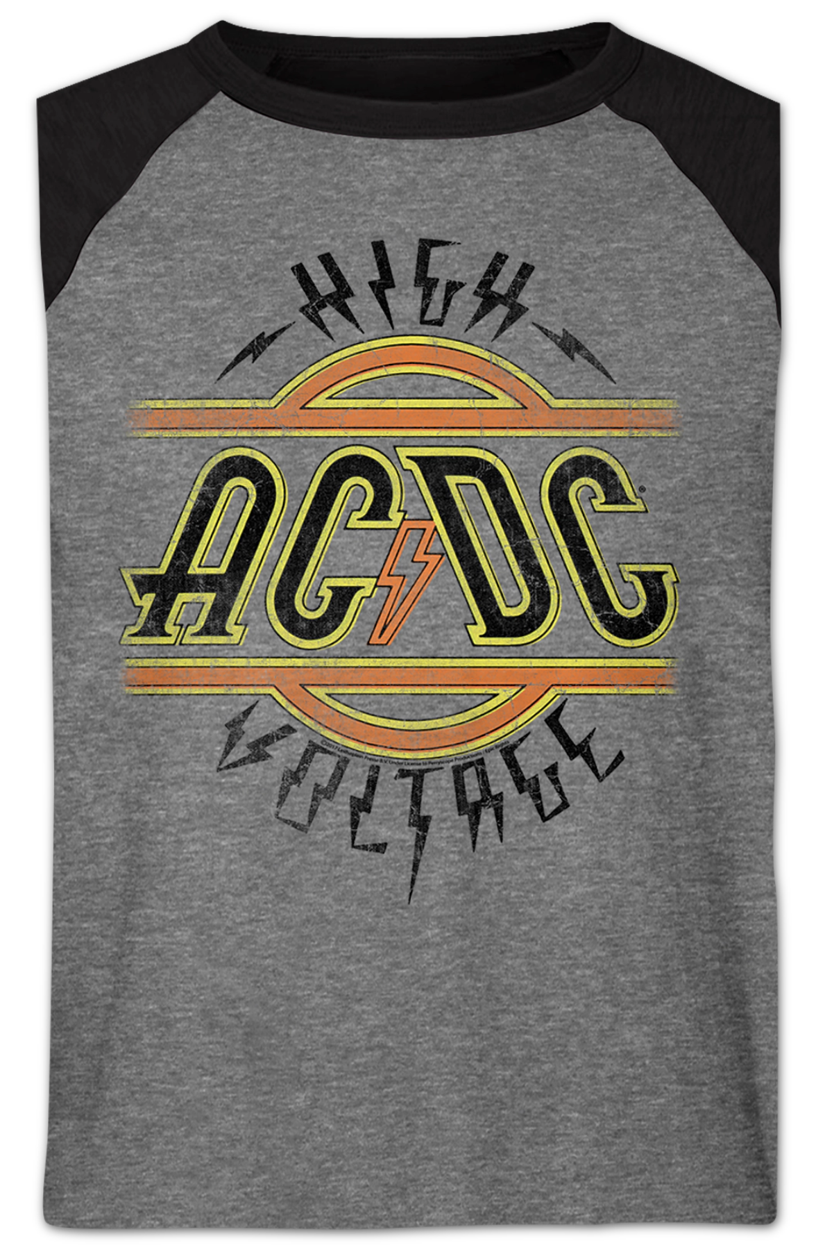 High Voltage ACDC Raglan Baseball Shirt Hoodie, Sweatshirt | CiraTrend.com (Image 2)