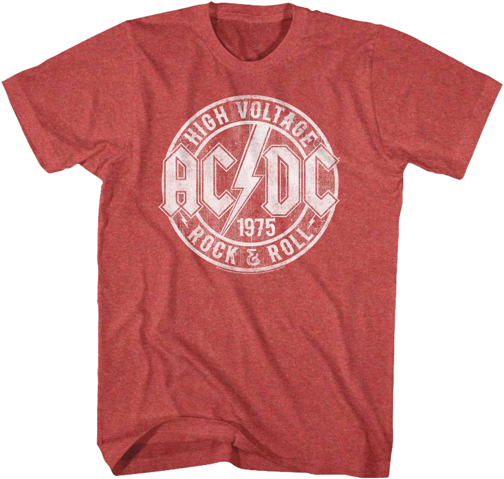 High Voltage Rock and Roll ACDC T-Shirt Hoodie, Sweatshirt | CiraTrend.com (Image 1)