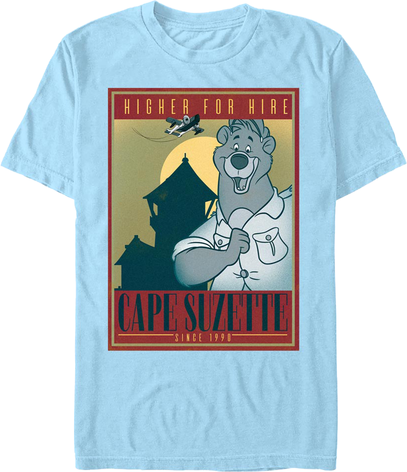 Higher For Hire TaleSpin T-Shirt Hoodie, Sweatshirt | CiraTrend.com (Image 1)