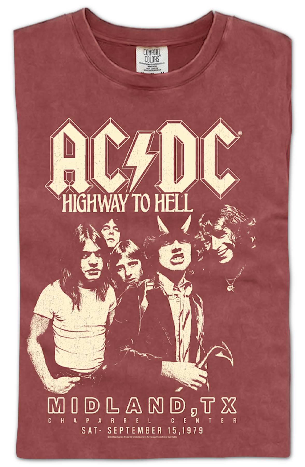 Highway To Hell Chaparrel Center ACDC Comfort Colors Brand T-Shirt Hoodie, Sweatshirt | CiraTrend.com (Image 2)