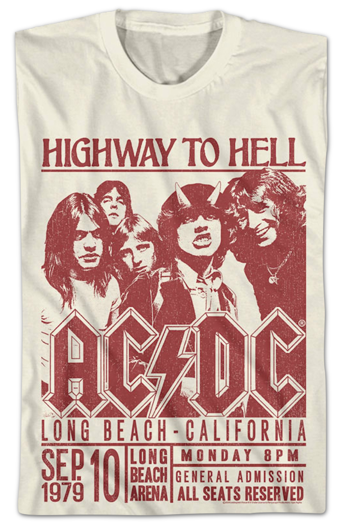 Highway To Hell Long Beach Poster ACDC T-Shirt Hoodie, Sweatshirt | CiraTrend.com (Image 2)