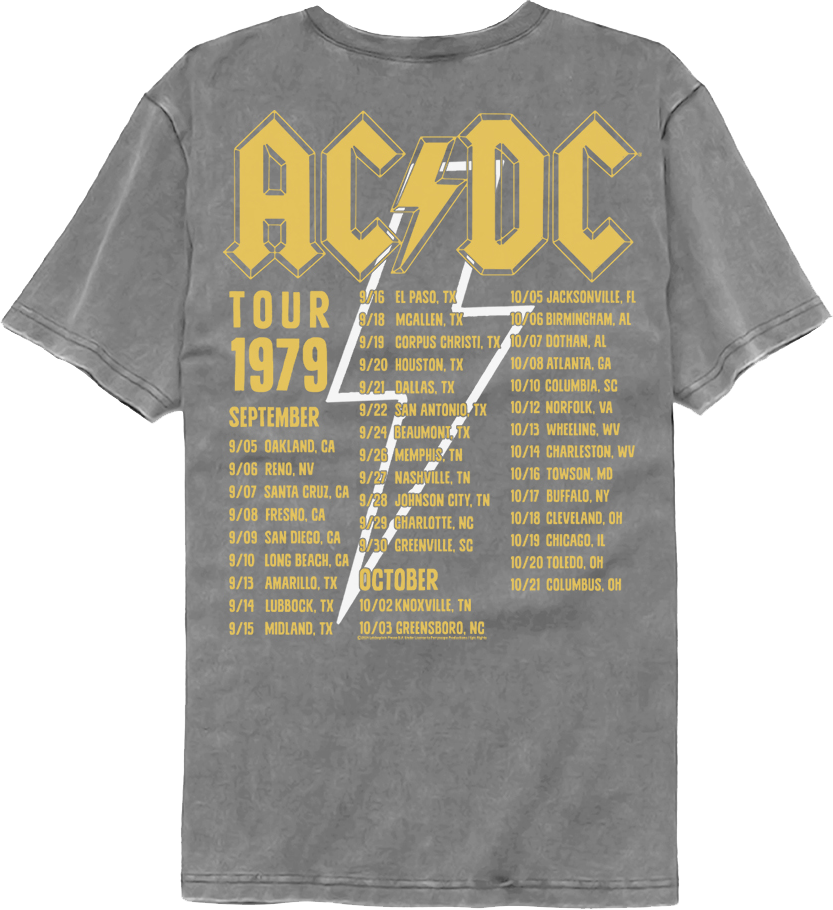 Highway To Hell Tour ACDC Comfort Colors Brand T-Shirt Hoodie, Sweatshirt | CiraTrend.com (Image 3)