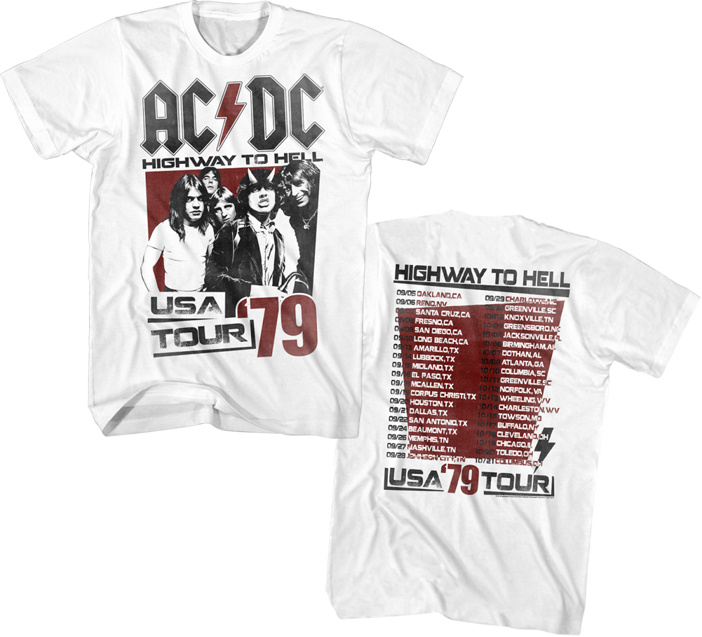 Highway To Hell USA Tour ACDC T-Shirt Hoodie, Sweatshirt | CiraTrend.com (Image 5)