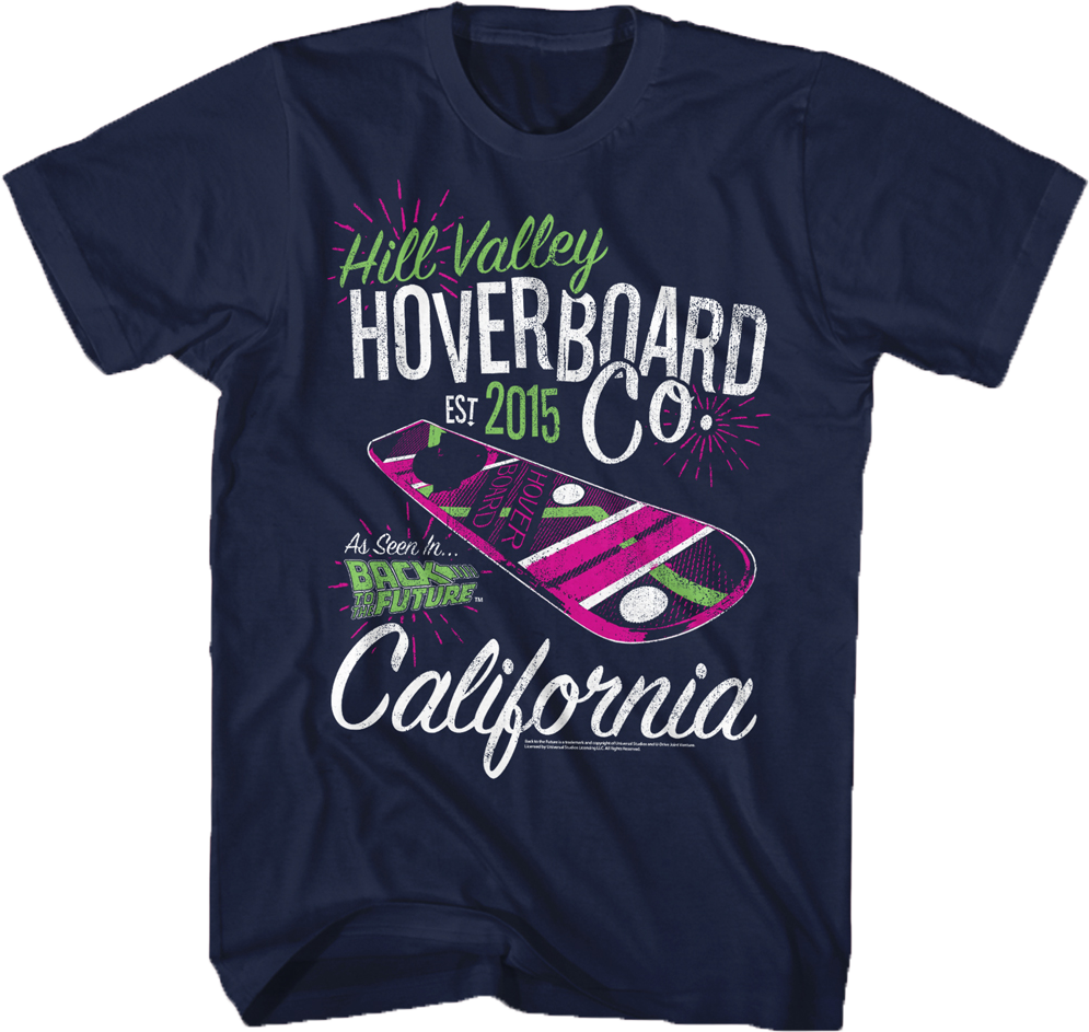 Hill Valley Hoverboard Back To The Future T-Shirt Hoodie, Sweatshirt | CiraTrend.com (Image 1)
