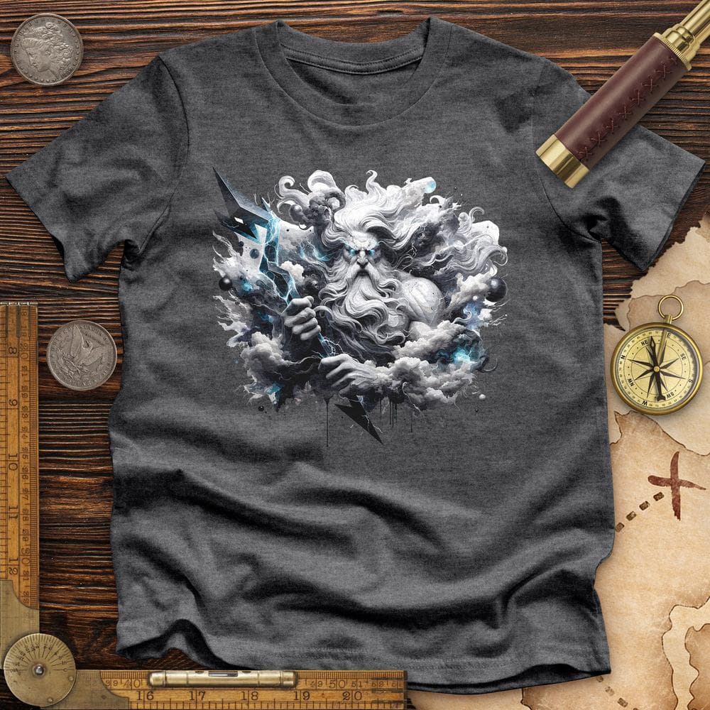 A Powerful Zeus Holding a Lightning Bolt Premium QualityTee T-Shirts, Hoodie, Sweatshirt | CiraTrend.com (Image 3)